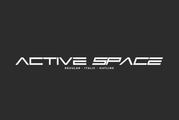 Active Space Font: A Modern Display Typeface for Branding Projects