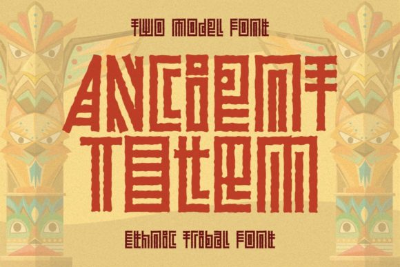 Ancient Totem Font: A Bold Tribal Typeface for Your Business Branding