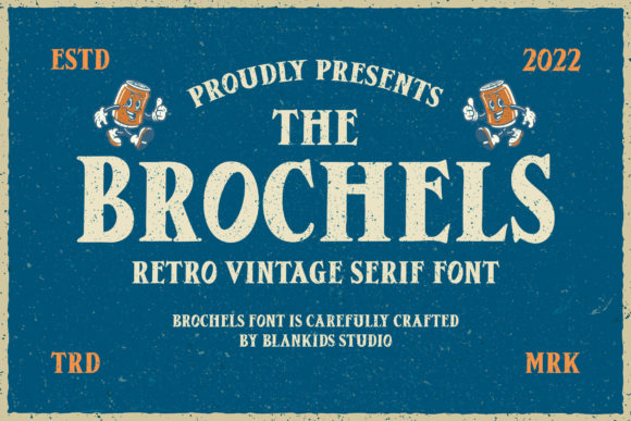 Brochels: A Display Font for Playful Digital Branding