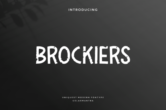 Brockiers Font: Your Editorial Design Companion