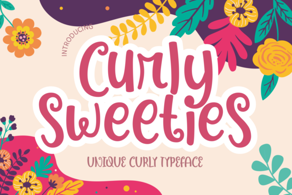 Curly Sweeties: A Playful Display Font for Personality-Driven Brands