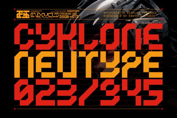 CYKLONE Font Review: A Futuristic Display Tool for Bold Brands