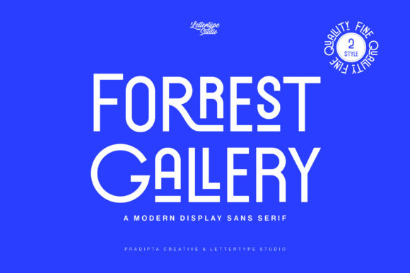 Forrest Gallery: A Display Font Designed for Modern Campaigns