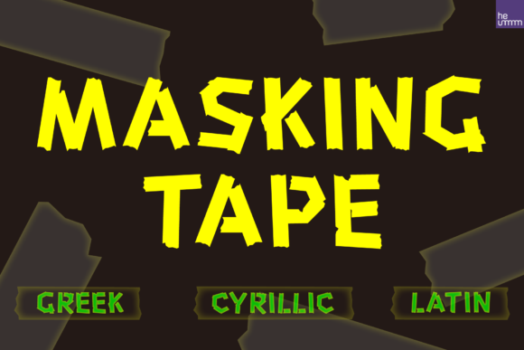HU Masking Tape: The Bold Display Font for Maker Projects