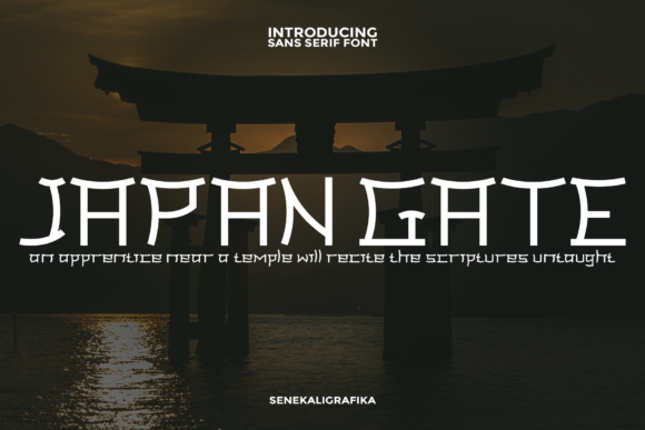Japan Gate: A Bold Display Font for Memorable Branding
