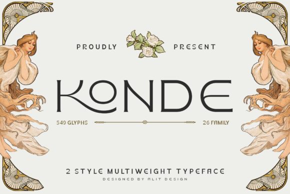 Konde: An Elegant Display Font for Stylish Branding