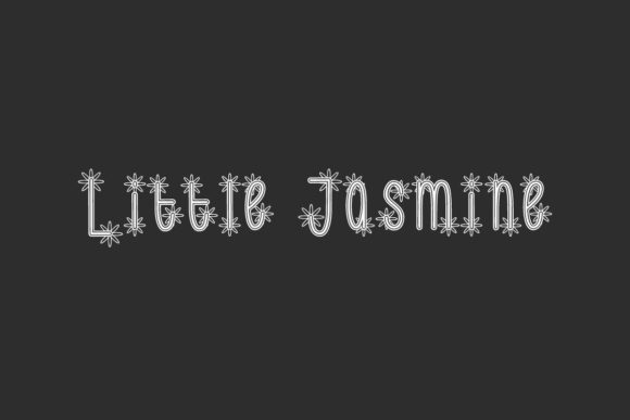 Little Jasmine Font: A Techno-Floral Typeface for Crafters