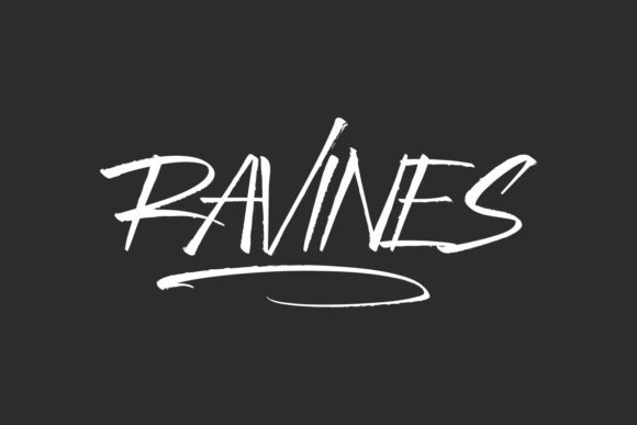 Ravines Font: A Crafted Display Font for Handmade Products