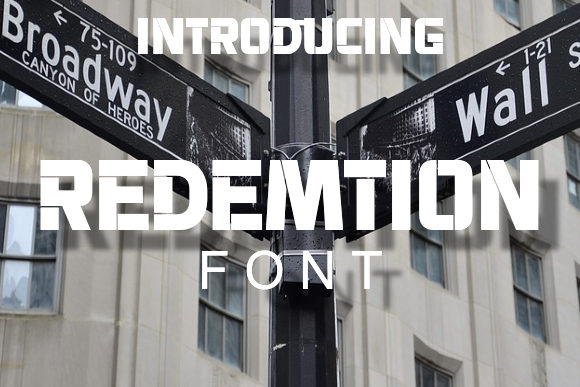 Redemtion: The Stencil Font Built for Campaign Impact