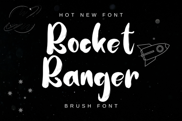 Rocket Ranger: A Bold Brush Font for Standout Marketing Content