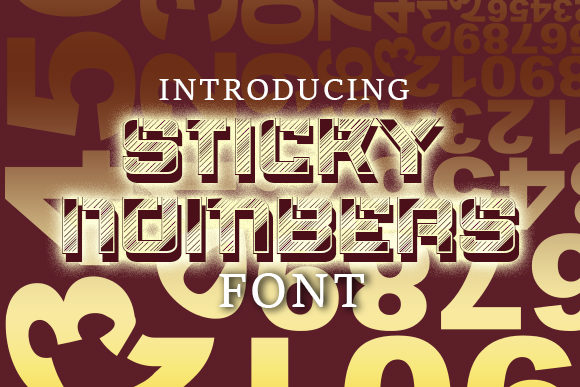 Sticky Numbers: A Display Font for Campaigns That Pop