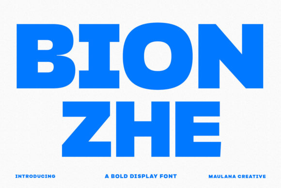 The Bionzhe Font: A Bold Display Face for Branding Work