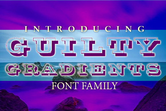 The Guilty Gradients Typeface for Editorial Impact
