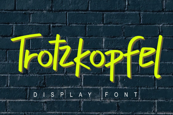 Trotzkopfel: The Authentic Font for Creative Makers